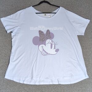 Walt Disney World Minnie Mouse Vacation Size 2X in Baby Blue